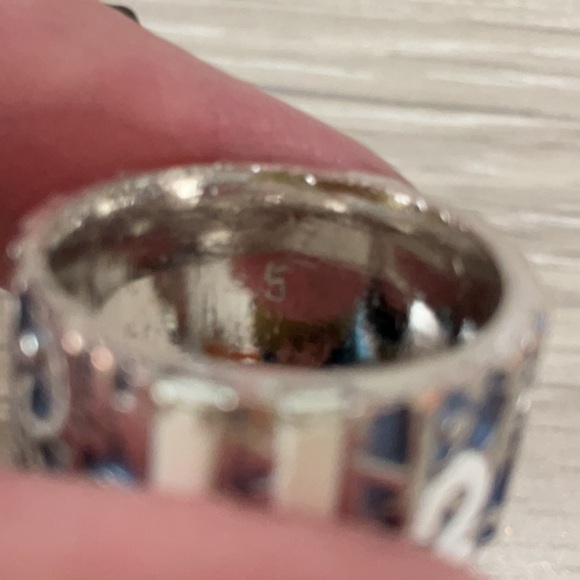 Dior Trotter Blue & Silver Ring 5 - Picture 3 of 3